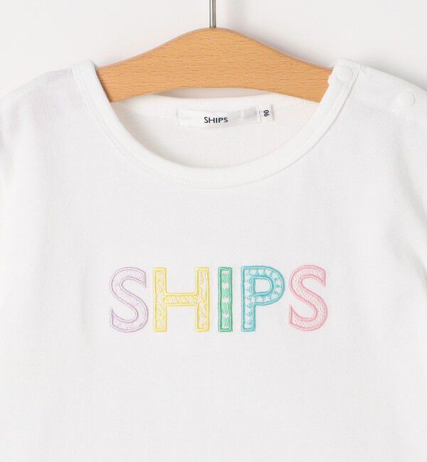 SHIPS KIDS「SHIPS KIDS:80～90cm / SHIPS 半袖 ロゴ Tシャツ 」|Tシャツ・カットソー|