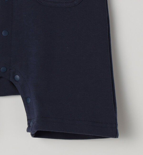 SHIPS KIDS「SHIPS KIDS:70～80cm / フェイク サスペンダー ロンパース」|ロンパース|