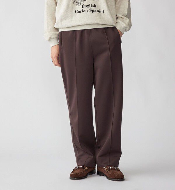 SHIPS「SHIPS: ライン ジャージー パンツ」|その他|ブラウン