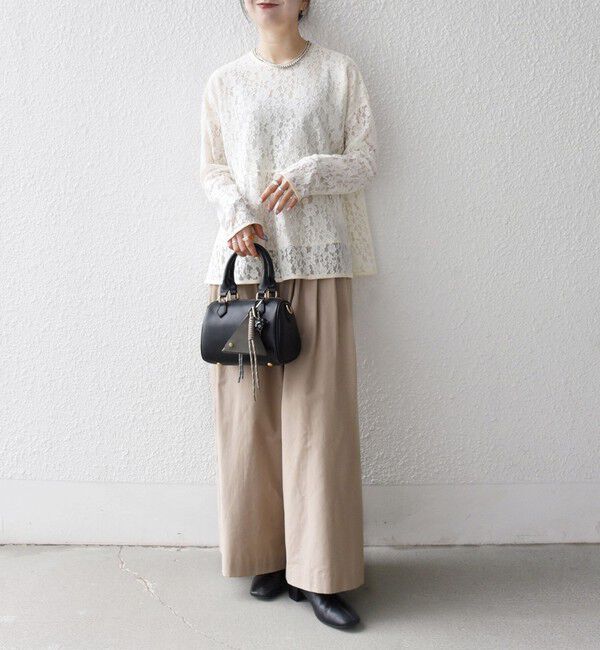 SHIPS any「《予約》SHIPS any:〈洗濯機可能〉タイプライター タック ワイド イージー パンツ」|その他|