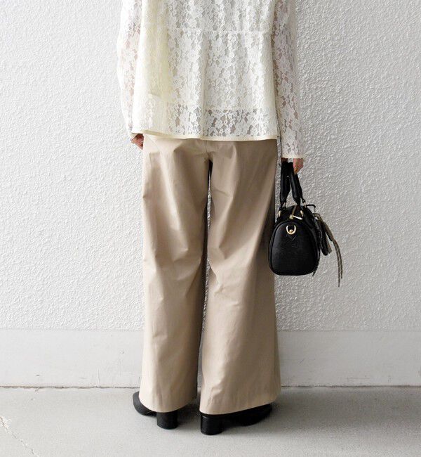 SHIPS any「《予約》SHIPS any:〈洗濯機可能〉タイプライター タック ワイド イージー パンツ」|その他|