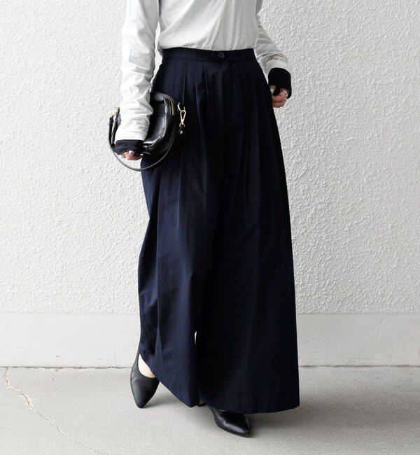 SHIPS any「《予約》SHIPS any:〈洗濯機可能〉タイプライター タック ワイド イージー パンツ」|その他|