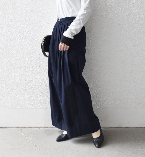 SHIPS any「《予約》SHIPS any:〈洗濯機可能〉タイプライター タック ワイド イージー パンツ」|その他|