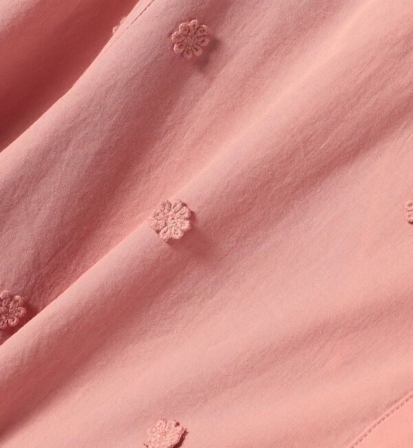 SHIPS any「《予約》【WEB限定】SHIPS any:〈洗濯機可能〉フラワー モチーフ ペプラム ギャザー シャツ ブラウス」|シャツ・ブラウス|