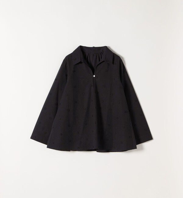 SHIPS any「《予約》SHIPS any:〈洗濯機可能〉フラワー モチーフ Aライン スキッパー シャツ ブラウス」|シャツ・ブラウス|