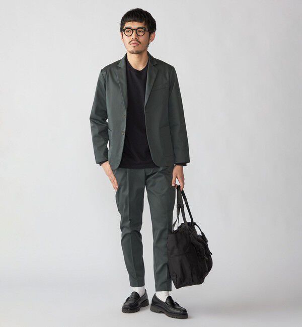 SHIPS「【WEB限定】SHIPS:〈洗濯機可能〉サテンストレッチ セットアップ」|スーツ|