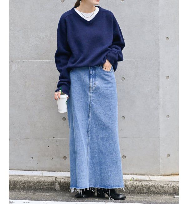 OUTDOOR PRODUCTS Usual Things「≪追加4 予約≫ULTデニムスリットリーンスカート」|スカート|