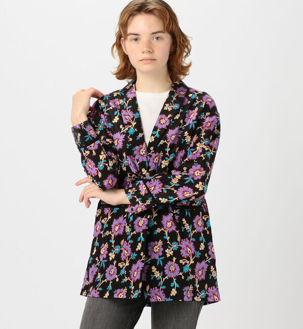 SOULEIADO「レーヨンプリント ショールカラージャケット」|その他|