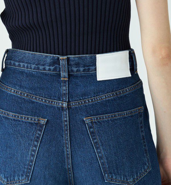 MACPHEE「デニム ワイドストレートパンツ」|デニム|