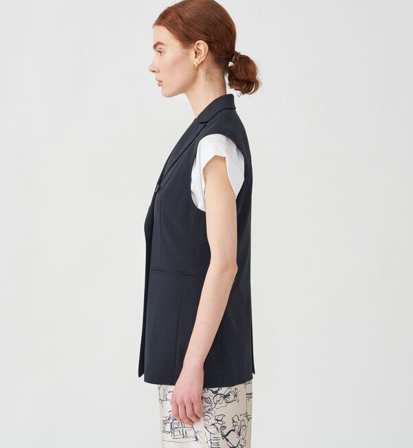 TOMORROWLAND collection「ドレイピーオックス ダブルブレストジレ」|ベスト・ジレ|