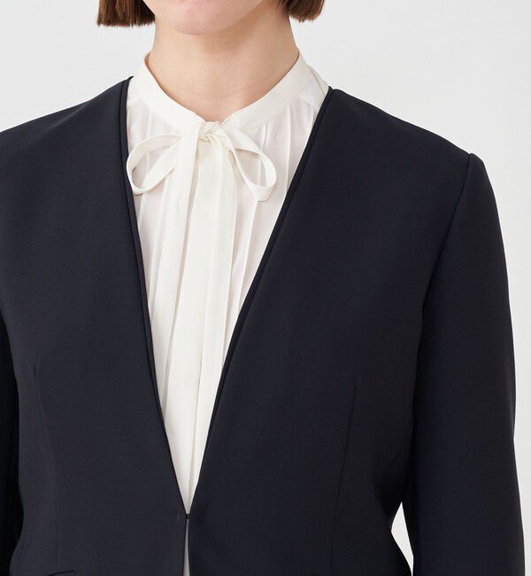 Ballsey「コンフォートストレッチツイル ノーカラージャケット」|ノーカラージャケット|