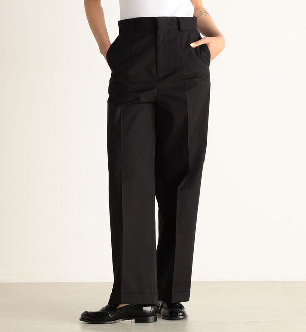 Edition「エコテックギャバ スリムスラックス」|チノ|