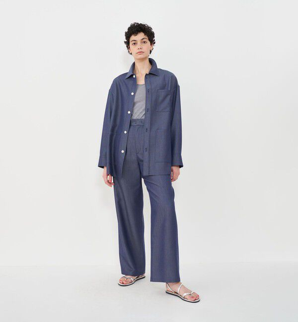 GALERIE VIE「ライトデニム シャツジャケット」|デニムジャケット|