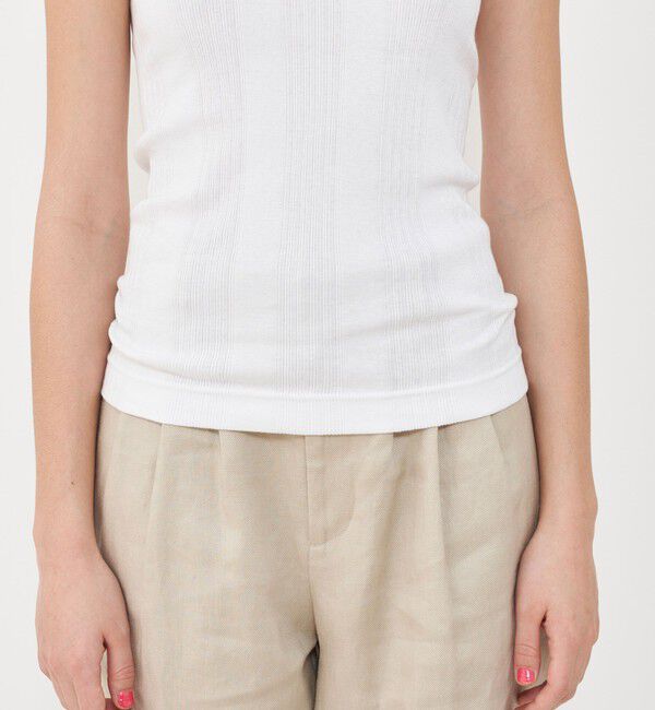 GALERIE VIE「コットンランダムリブ アメリカンスリーブタンクトップ」|タンクトップ|