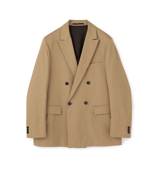 TOMORROWLAND MENS「コットントロピカル ダブルブレステッド4Bジャケット」|テーラードジャケット|43 ベージュ