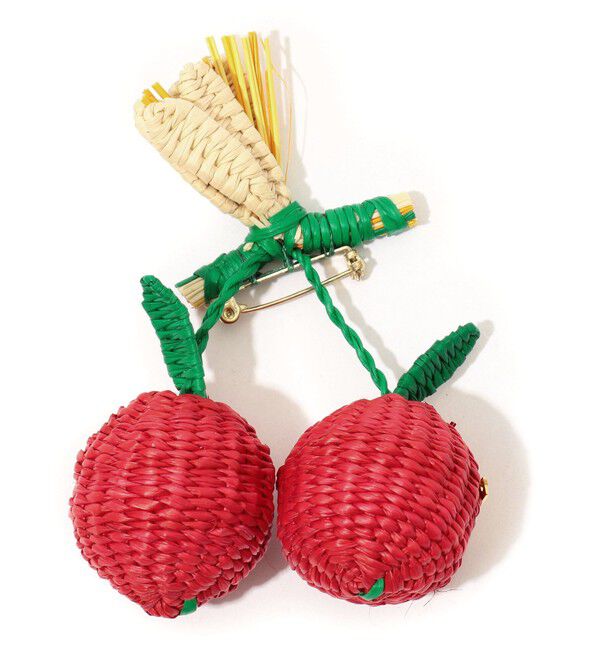 TOMORROWLAND GOODS「MERCEDES SALAZAR Cherrys ブローチ」|ブローチ・コサージュ|38 ダークレッド系