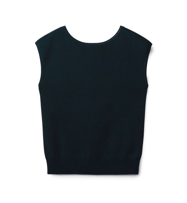 CABaN「コットンポリエステル バックオープンフレンチスリーブプルオーバー」|ニット・セーター|57 カーキ