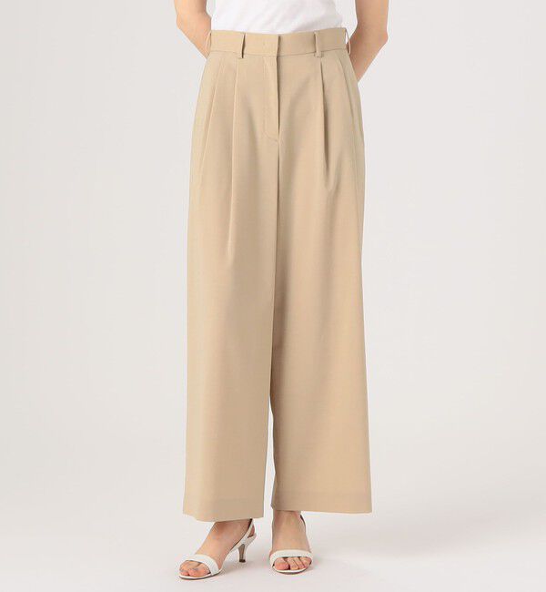 Ballsey「ポリエステルツイル ２タックスラックスパンツ」|スラックス|