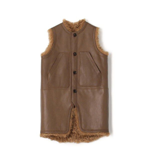 BACCA「ムートンボア 2WAYミドルベスト」|ダウンベスト・ベスト|