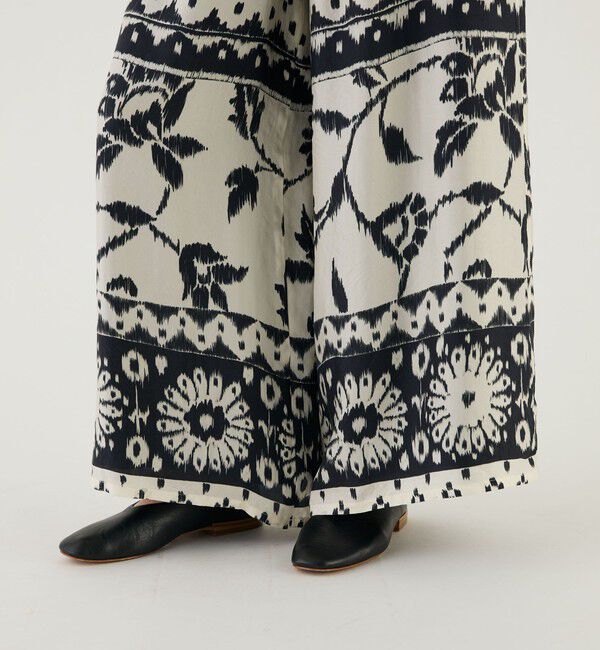 GALERIE VIE「イカットプリント　ワイドイージーパンツ」|チノ|