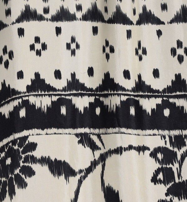 GALERIE VIE「イカットプリント　ワイドイージーパンツ」|チノ|