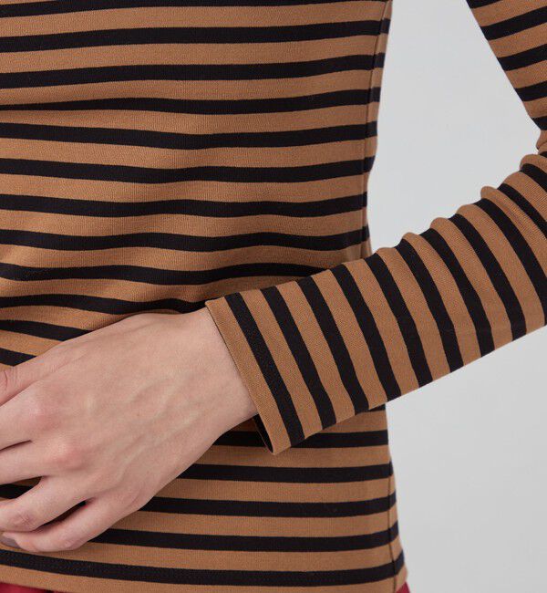 TOMORROWLAND collection「コットンフライスボーダー ロングスリーブプルオーバー」|Tシャツ・カットソー|