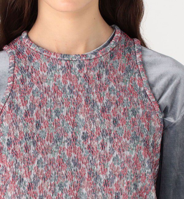 BACCA「フラワージャガード ストレッチワンピース」|ワンピース|