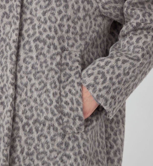 TOMORROWLAND collection「アニマルシャギー ノーカラーコクーンコート」|ノーカラーコート|