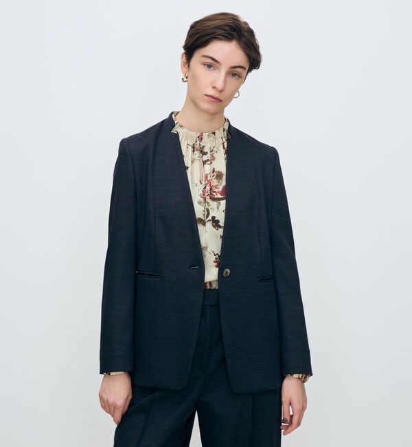 TOMORROWLAND collection「ポリエステルウールモクロディ キザミカラージャケット」|その他|