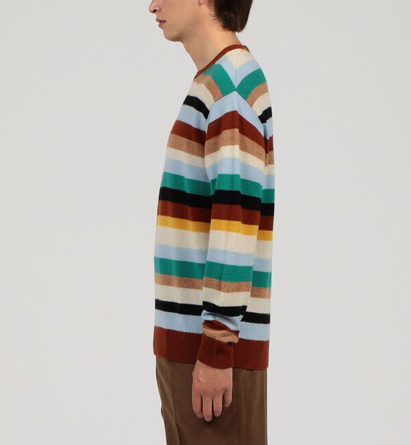 TOMORROWLAND MENS「TOMORROWLAND tricot  カシミヤ マルチボーダーニット」|ニット・セーター|