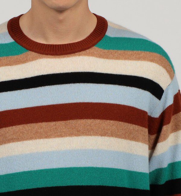 TOMORROWLAND MENS「TOMORROWLAND tricot  カシミヤ マルチボーダーニット」|ニット・セーター|