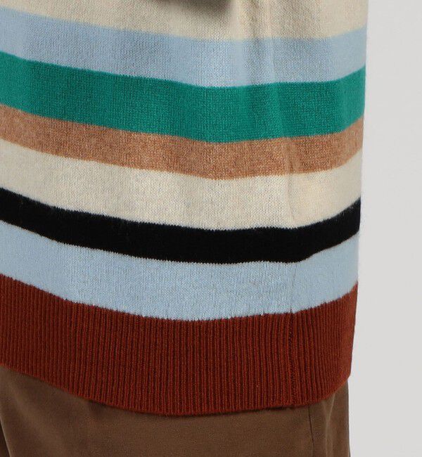 TOMORROWLAND MENS「TOMORROWLAND tricot  カシミヤ マルチボーダーニット」|ニット・セーター|
