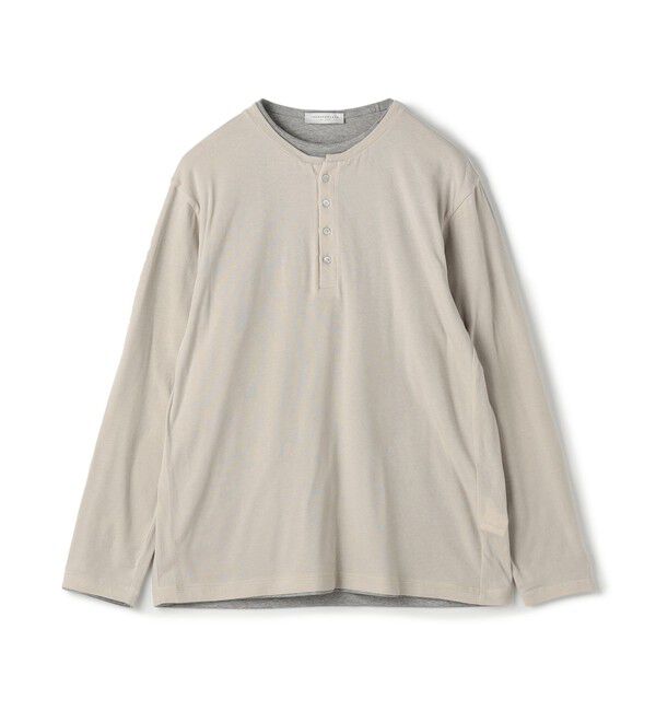 TOMORROWLAND MENS「ストレッチ天竺 レイヤードカットソー」|Tシャツ・カットソー|13 ライトグレー