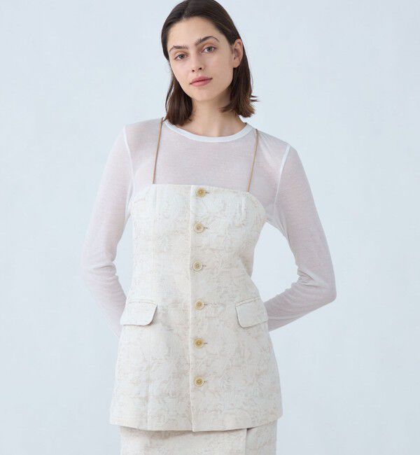 SOULEIADO「ボタニカルジャカード ビスチェ」|その他|