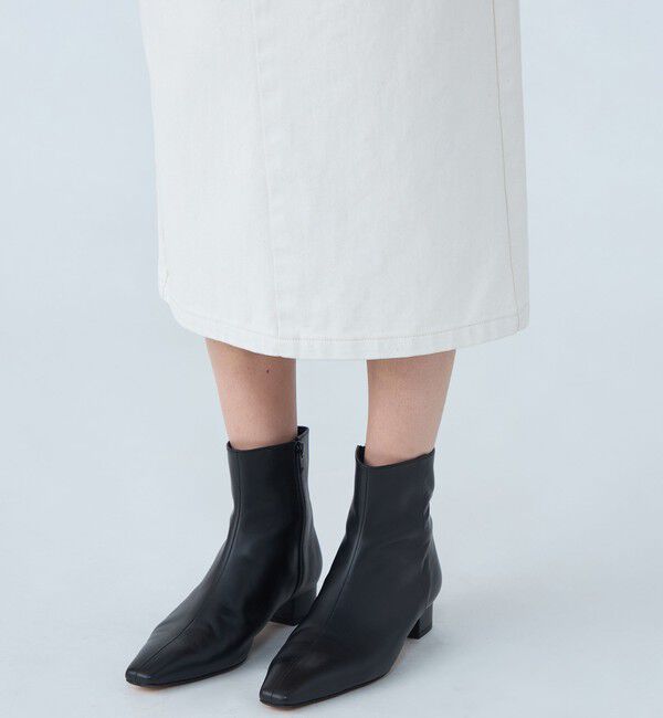 MACPHEE「ピグメントドリルクロス Iラインスカート」|タイト|