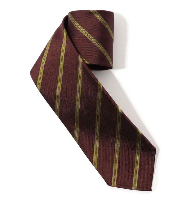 TOMORROWLAND GOODS「TOMORROWLAND MADE IN ITALY シルク レジメンタルネクタイ」|ネクタイ・蝶ネクタイ|46 ブラウン系