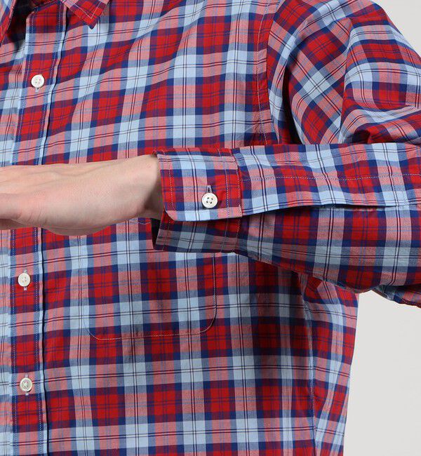 TOMORROWLAND MENS「コットンポプリン チェックシャツ」|シャツ・ブラウス|