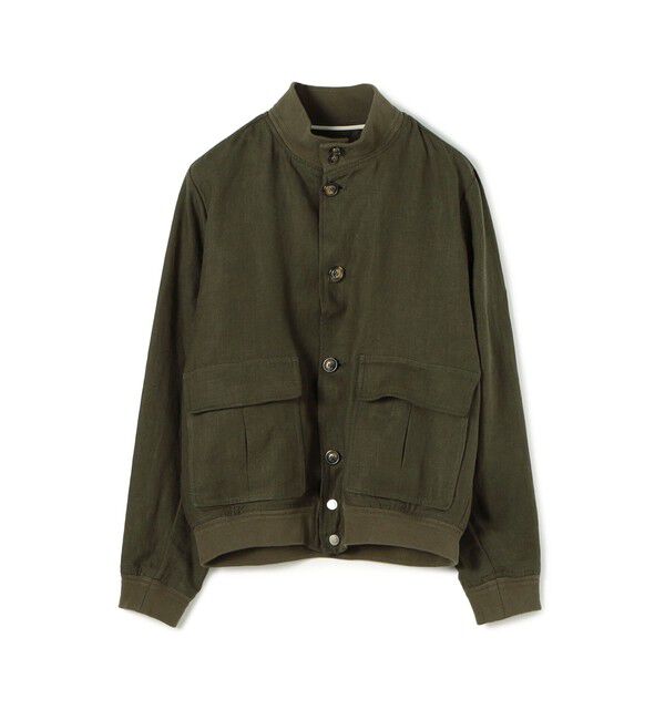 TOMORROWLAND MENS「【別注】VALSTAR リネン ドライビングブルゾン Valstarino」|ブルゾン・スタジャン|57 カーキ