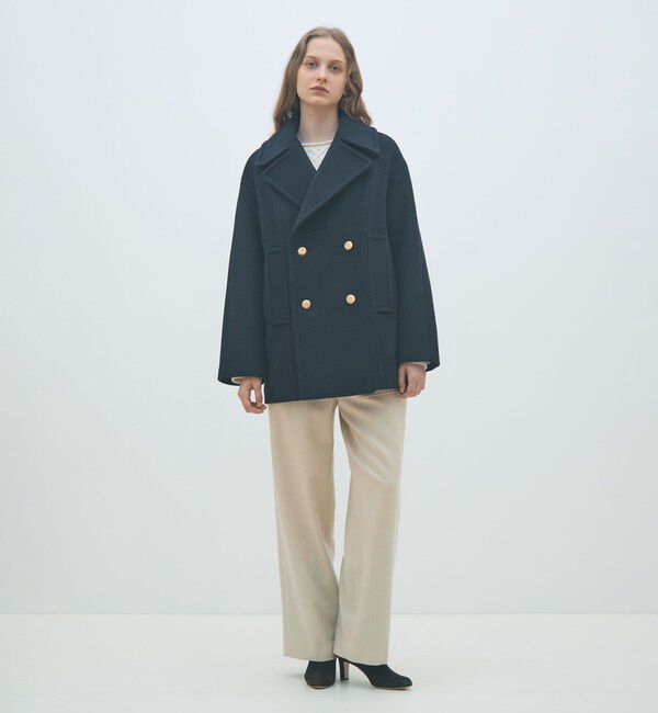 MACPHEE「メルトンビーバー Pコート」|ピーコート|