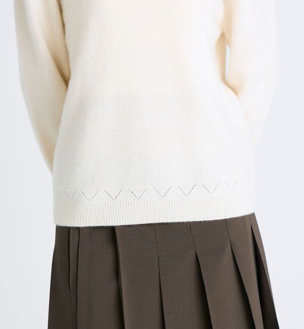 Edition「パッチワークレース フーデットニット」|ニット・セーター|