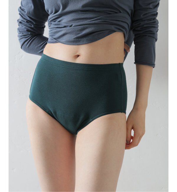 EMILYWEEK「【RESET】オーガニックコットン混 吸水ショーツ（グレー、グリーン）」|インナー|グリーン