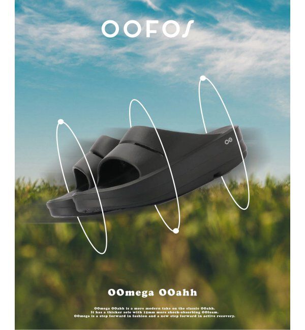 JOINT WORKS「OOFOS/ウーフォス OOmega OOahh」|サンダル|ブラック