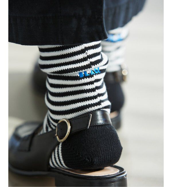 IENA「《追加2》BLACK ソックス」|ソックス|