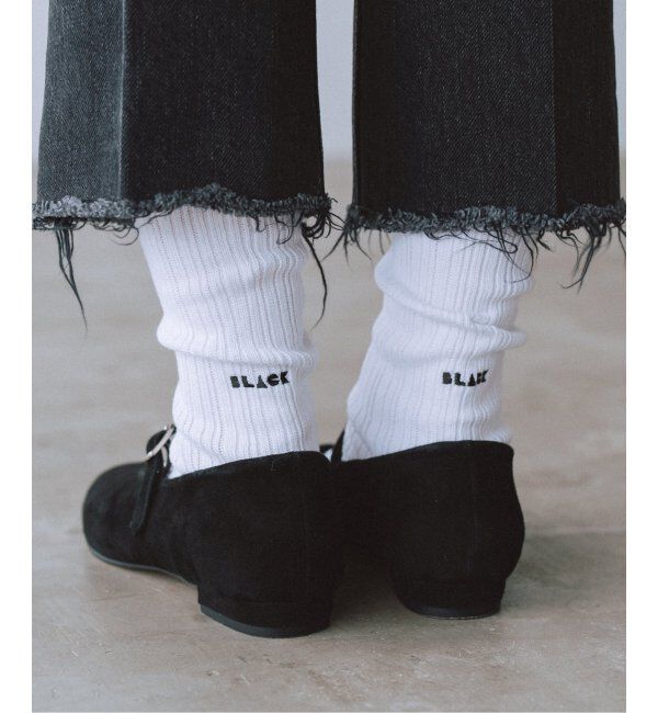 IENA「《追加2》BLACK ソックス」|ソックス|