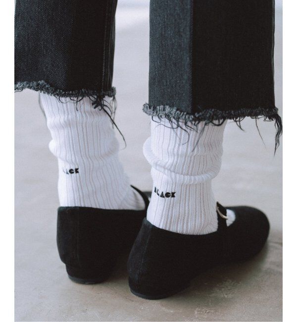 IENA「《追加2》BLACK ソックス」|ソックス|