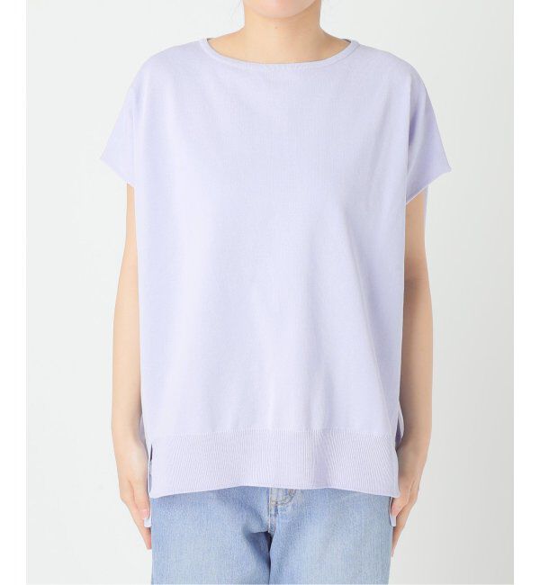 IENA「《WEB限定/追加5》 コットンストレッチ NEOワイドクループルオーバー」|ニット・セーター|