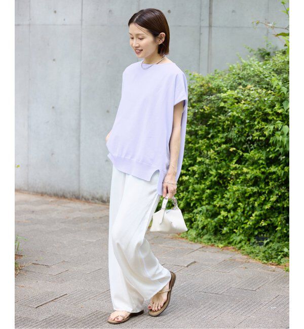 IENA「《WEB限定/追加5》 コットンストレッチ NEOワイドクループルオーバー」|ニット・セーター|