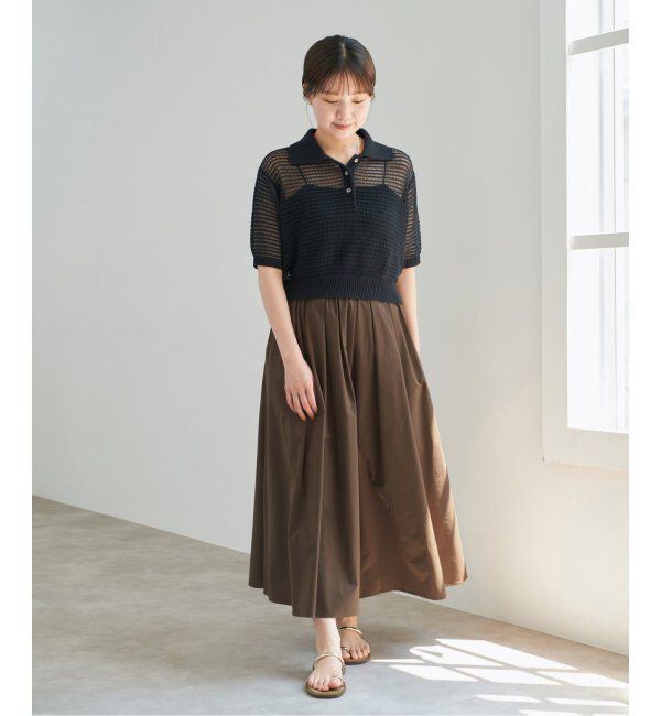 IENA「《一部カラー店舗限定》タイプライターフレアスカート」|スカート|