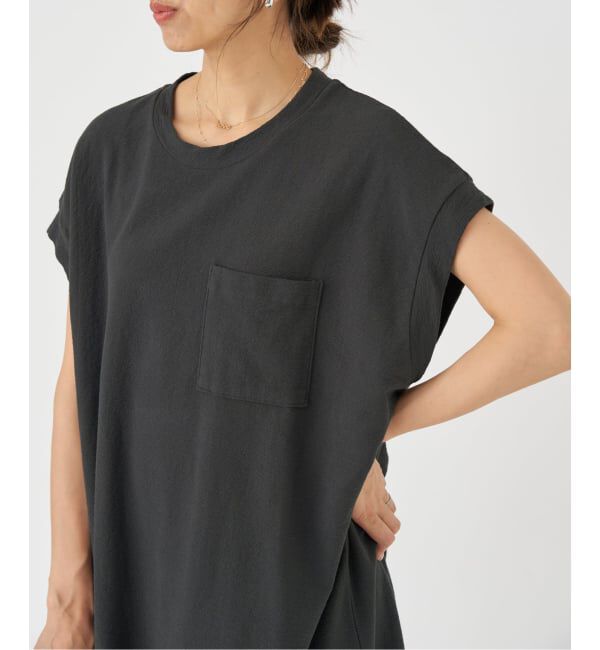 IENA「《追加》BLACK ポケットTドレス」|ワンピース|