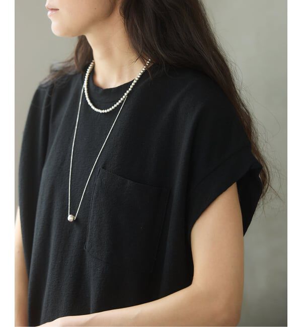 IENA「《追加》BLACK ポケットTドレス」|ワンピース|